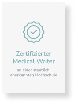 Zertifikat Medical Writer Textfoss Anja Lehner-Ulshoefer